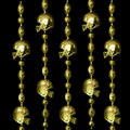 Blank Gold Football Helmet Bead Necklace